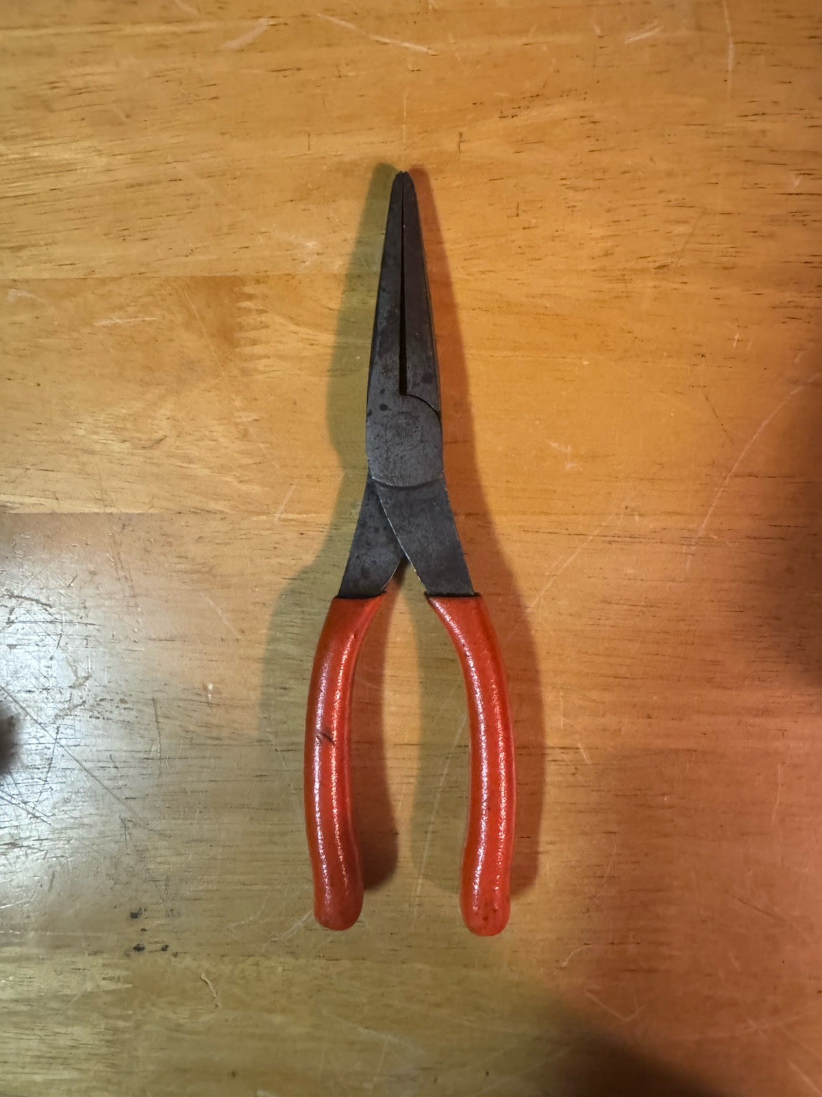 SNAP ON TOOLS USA RED Soft Grip 8″ Talon Grip Needle Nose Pliers 96ACF