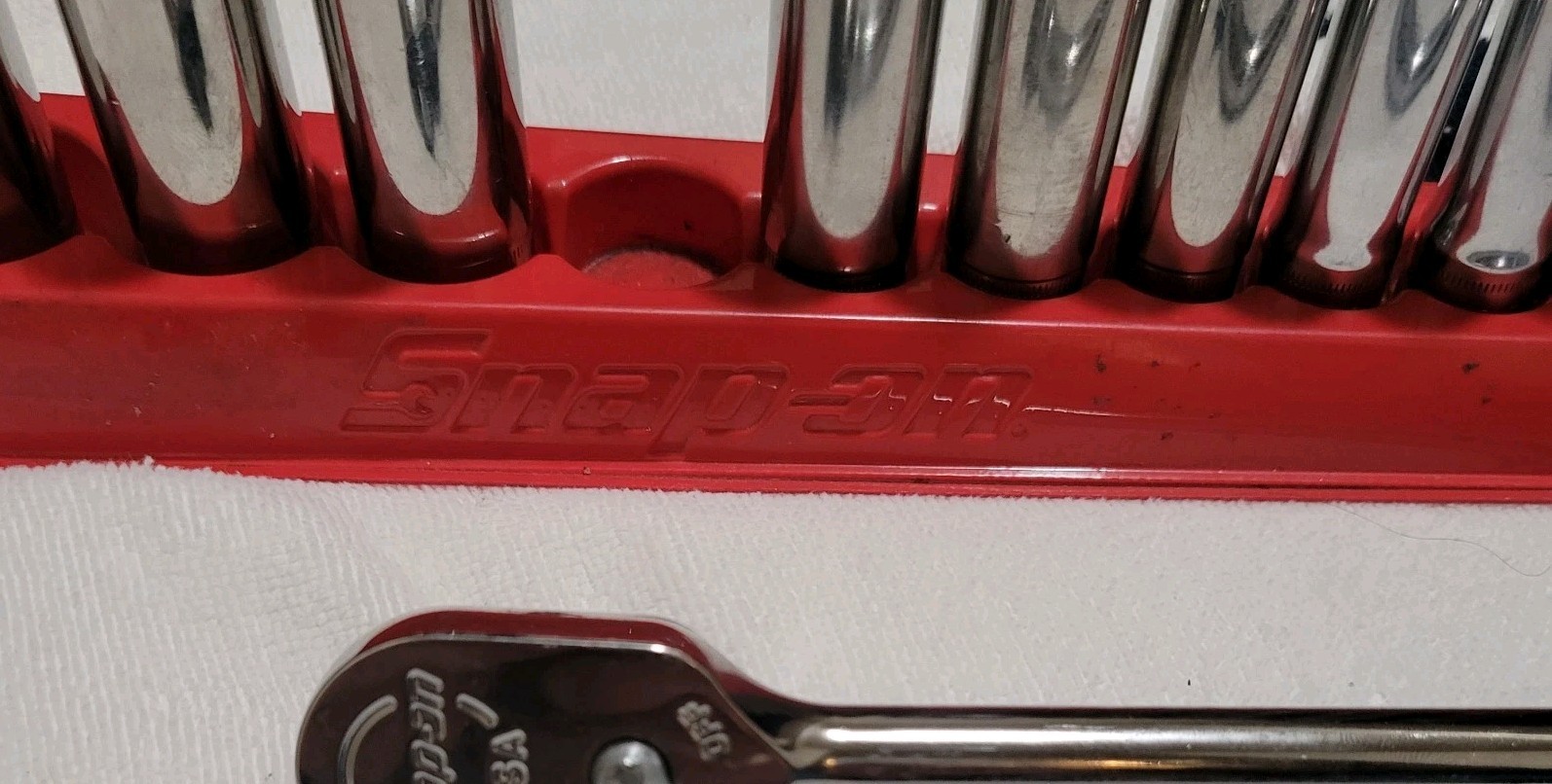 Snap-On SFM 9mm-19mm 3/8″ Drive 11 Pieces 6-Points Metric Deep Socket Set (Used)