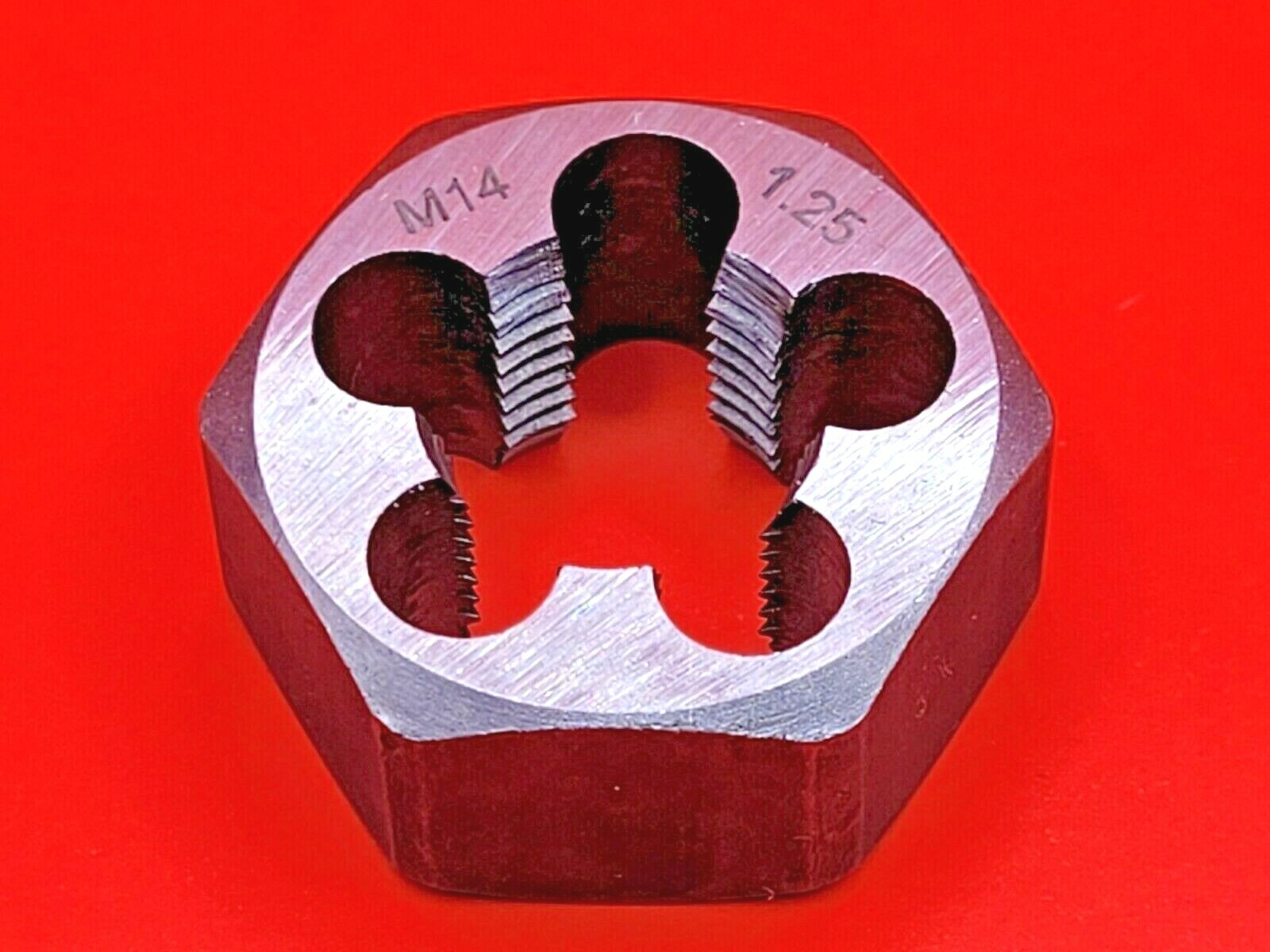 M14 X 1.25 Metric 1.06 » Hex Rethrd Die 14MM Carbon Steel 419-14125 A-1