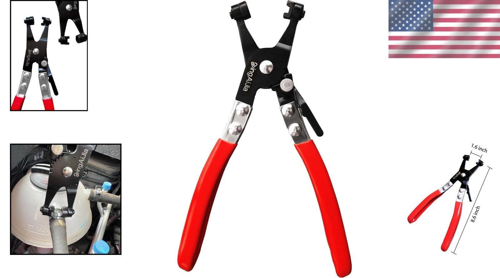 Spring-Loaded Hose Clamp Pliers with Padded Handle for Max Comfort & Control