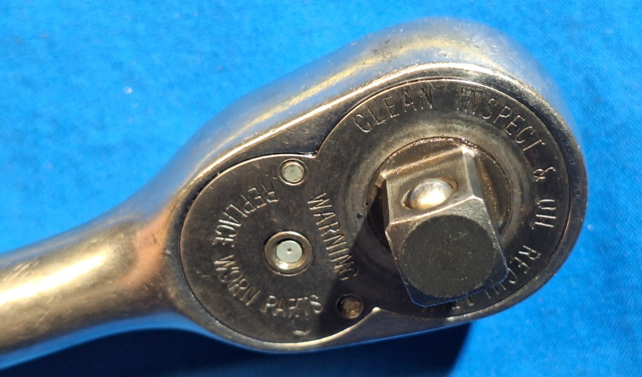 1976 old logo Snap-On SL715 1/2″ drive ratchet 15″ long