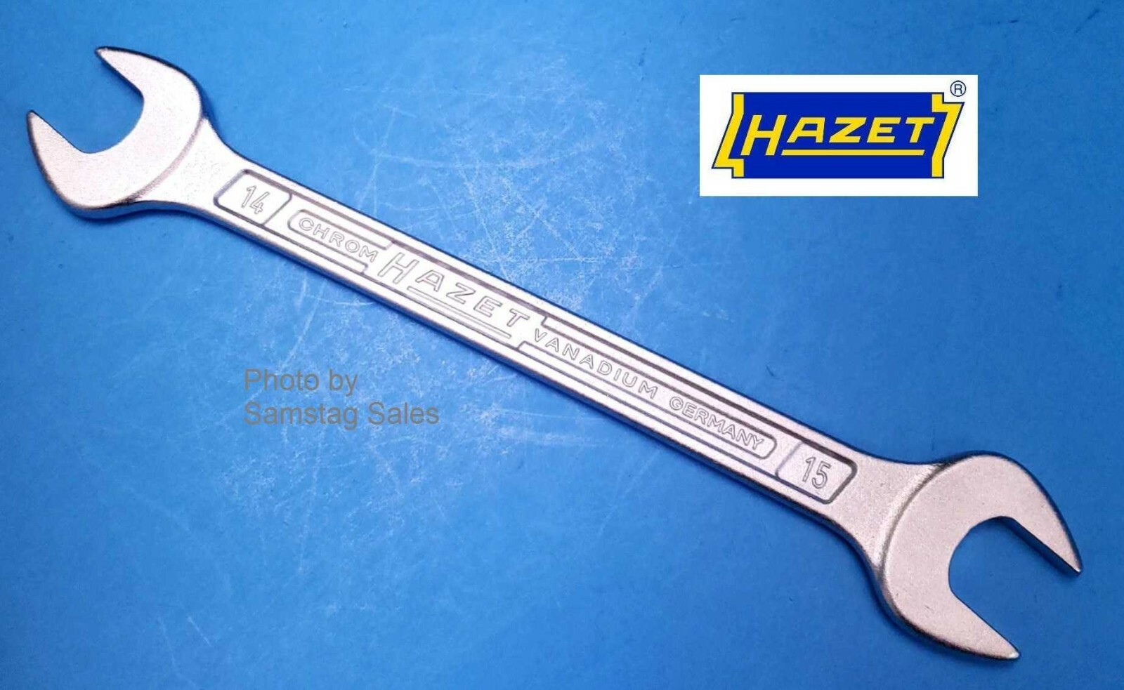 HAZET Germany 450N-14×15 Double Open End Wrench 14mm x 15mm