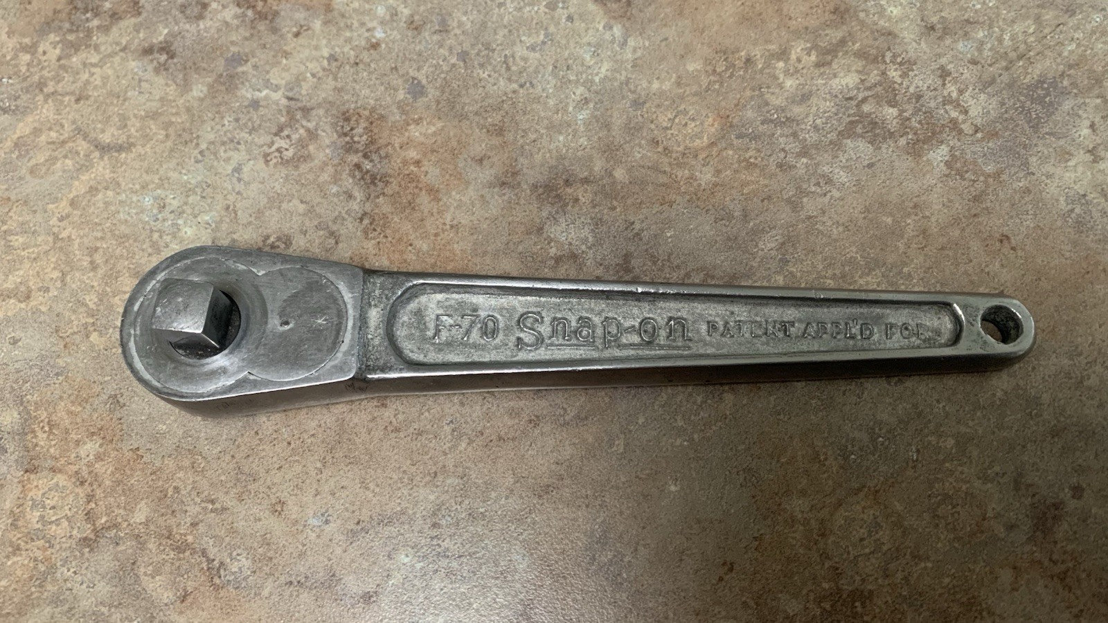 Snap On USA F70 RARE 1931 Model Year 3/8” Drive Ratchet With Flat Wide Lever