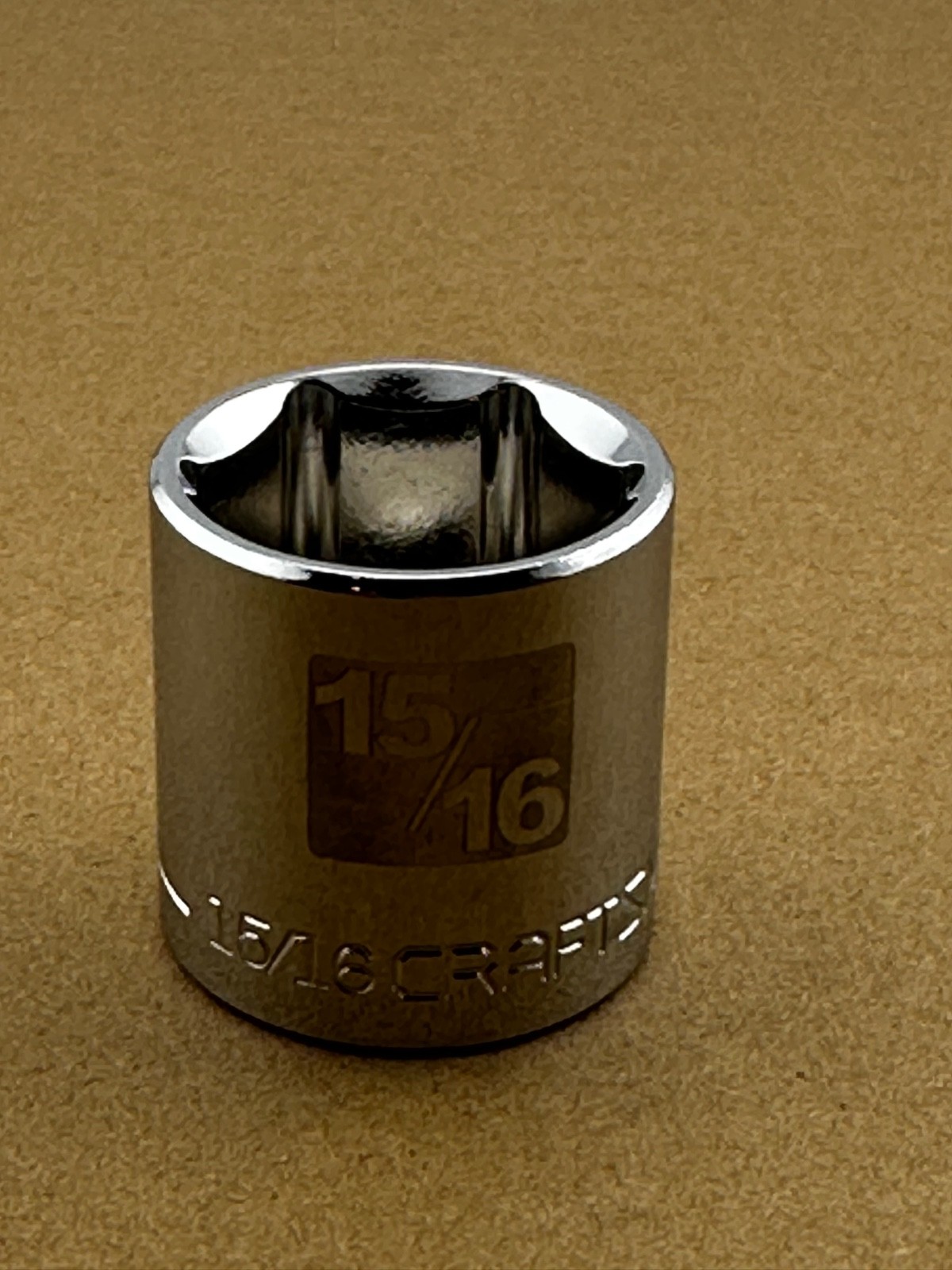 Craftsman 15/16″ Shallow 3/8″ Drive Socket Easy Read. New. 45833. 300
