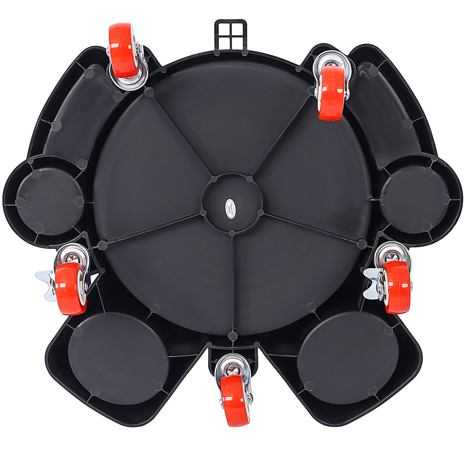 Set of 2 Bucket Dolly 5 Gallon Rolling Bucket Dolly w/ 5 Rolling Swivel Casters