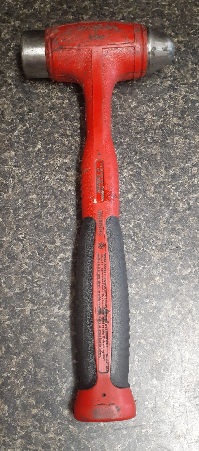 (RI4) Snap-on Tools HBBD32 32oz Ball Peen Dead Blow Hammer With Soft Grip (Red)