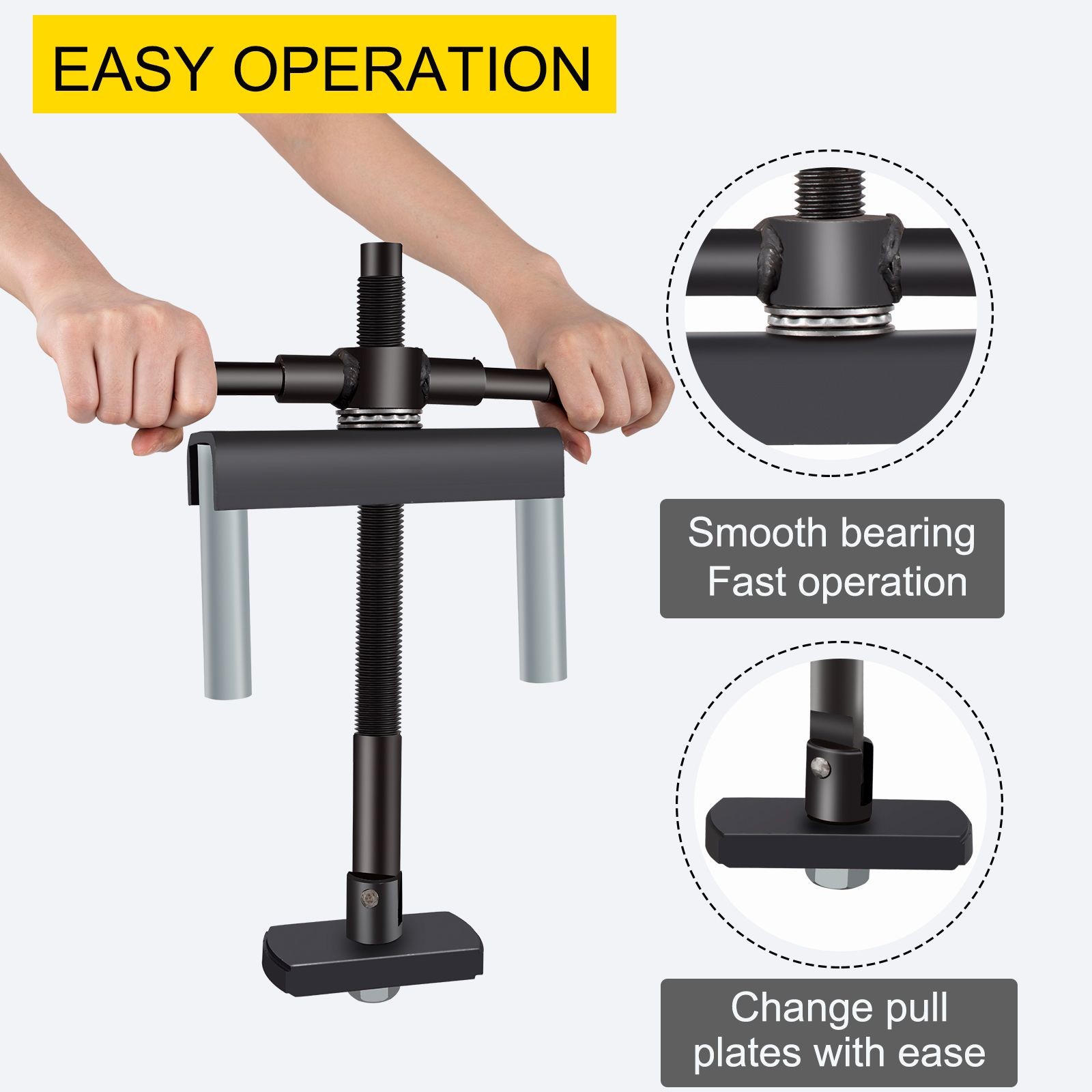Cylinder Liner Puller 75-138mm, 7-Plate Steel Set, Auto Repair