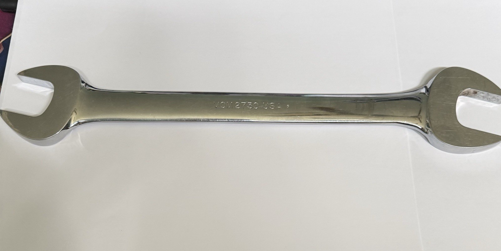 Snap On 27mm x 30mm Double Open End Wrench VOM2730B USA Made Tool