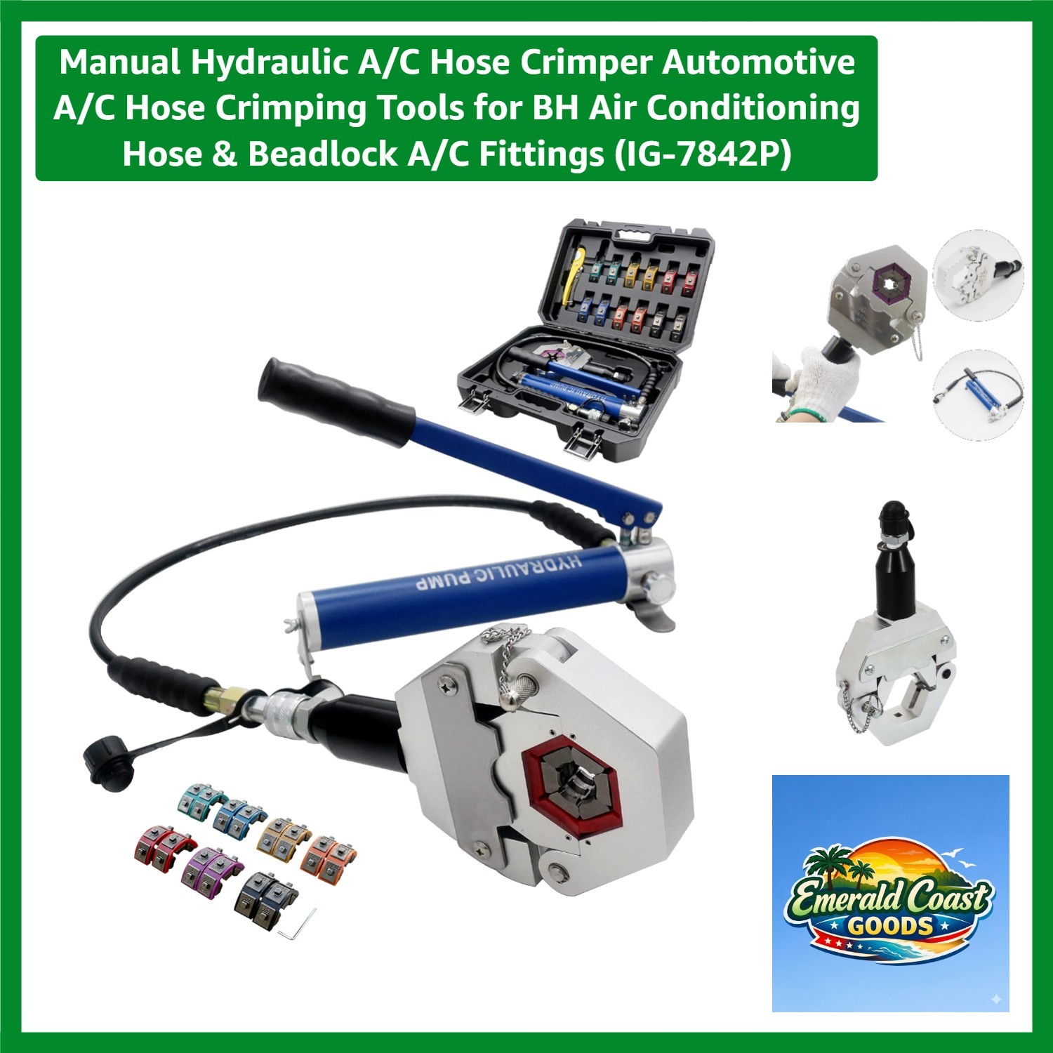 Versatile A/C Hose Crimper with Aluminum Handle – Ideal for Workshops & On-site