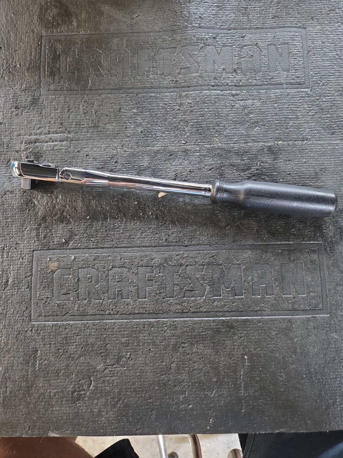 Sears Craftsman 12″ Flex Head Ratchet 3/8″ Drive Black 44836 KY USA Nos