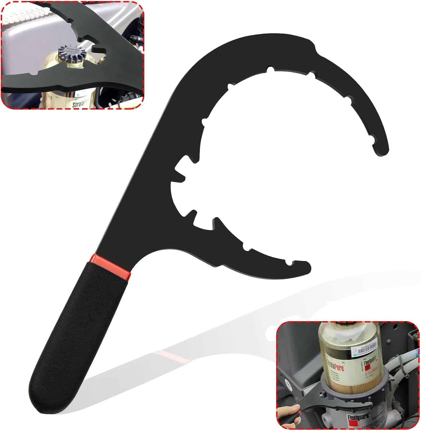Heavy-Duty Fuel Filter Wrench with Non-Slip Grip – Fits Various Diesel Engines
