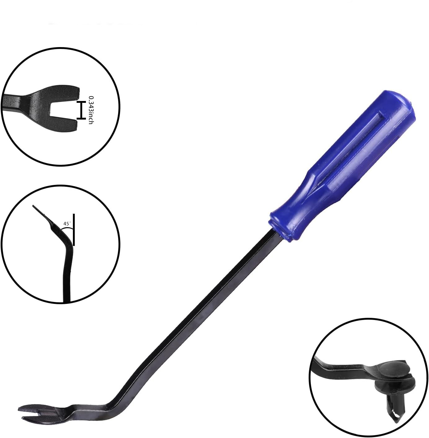 8Pcs Car Trim Clip Upholstery Removal Tool Door Panel Fastener Pin Pliers Puller