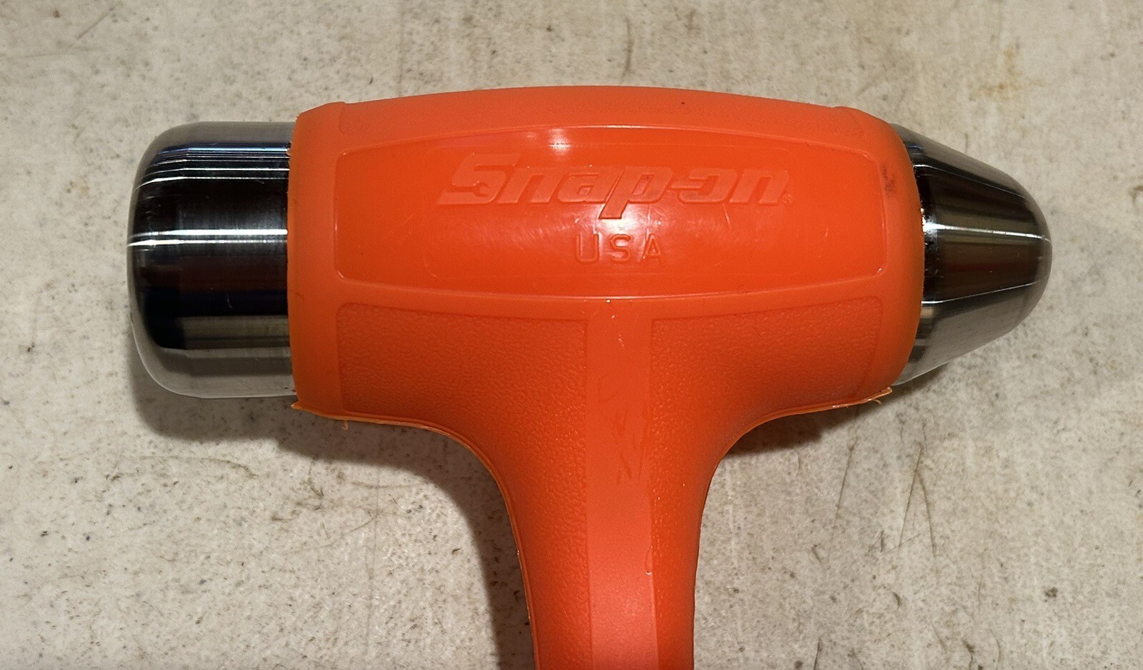 NEW Snap-on Tools 32oz/900g ORANGE Soft Grip DeadBlow Hammer HBBD32
