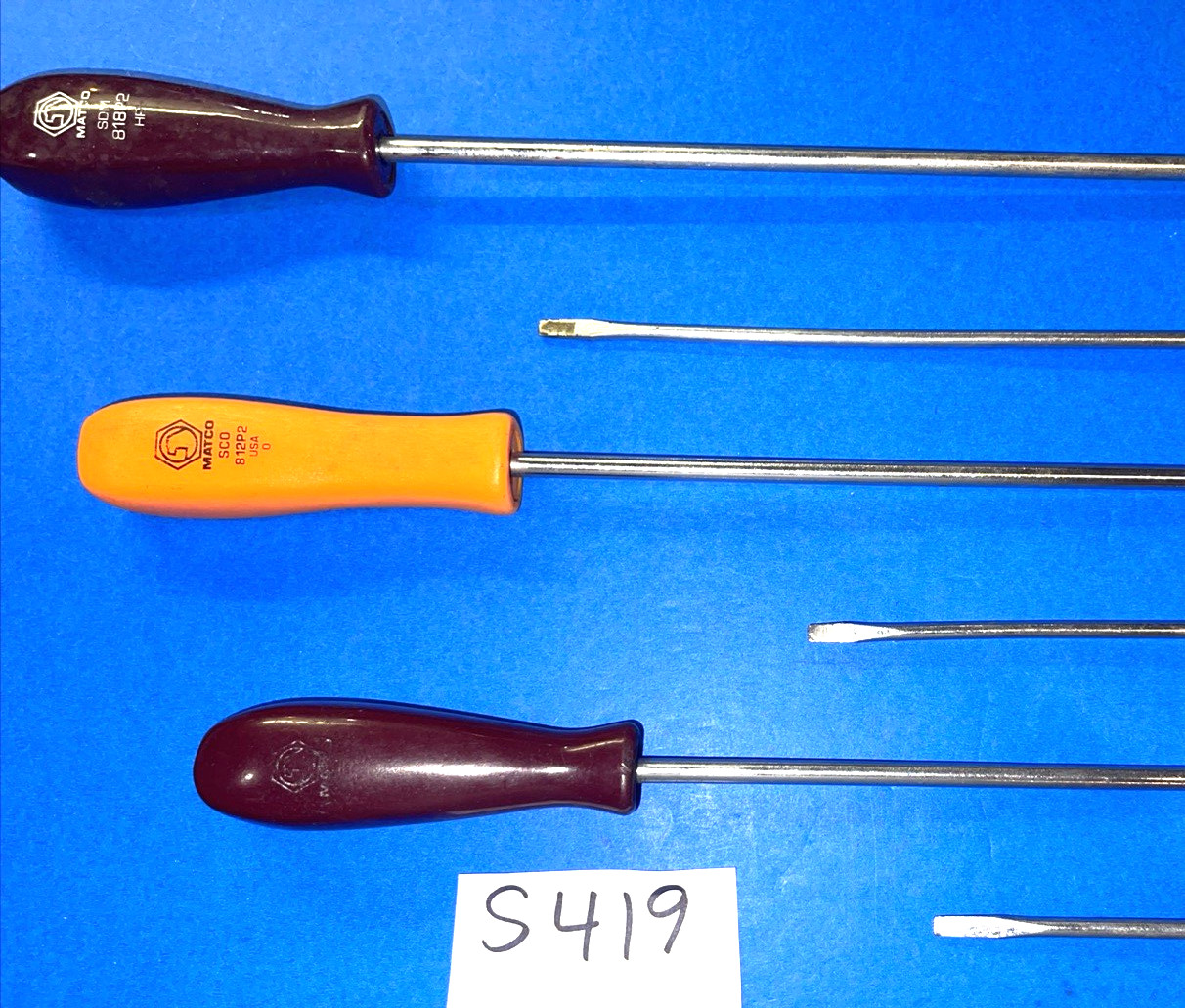 MATCO TOOLS 6 PIECE MULTI STYLE HANDLE EXTRA LONG SCREWDRIVER SET 9-1/2- 22 IN.
