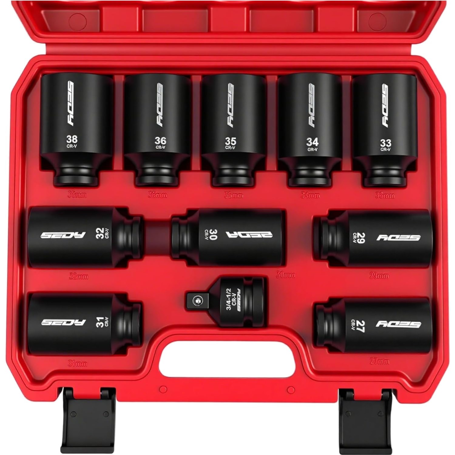11-Piece High Torque Impact Socket Set | Durable Metric Sizes for Professionals