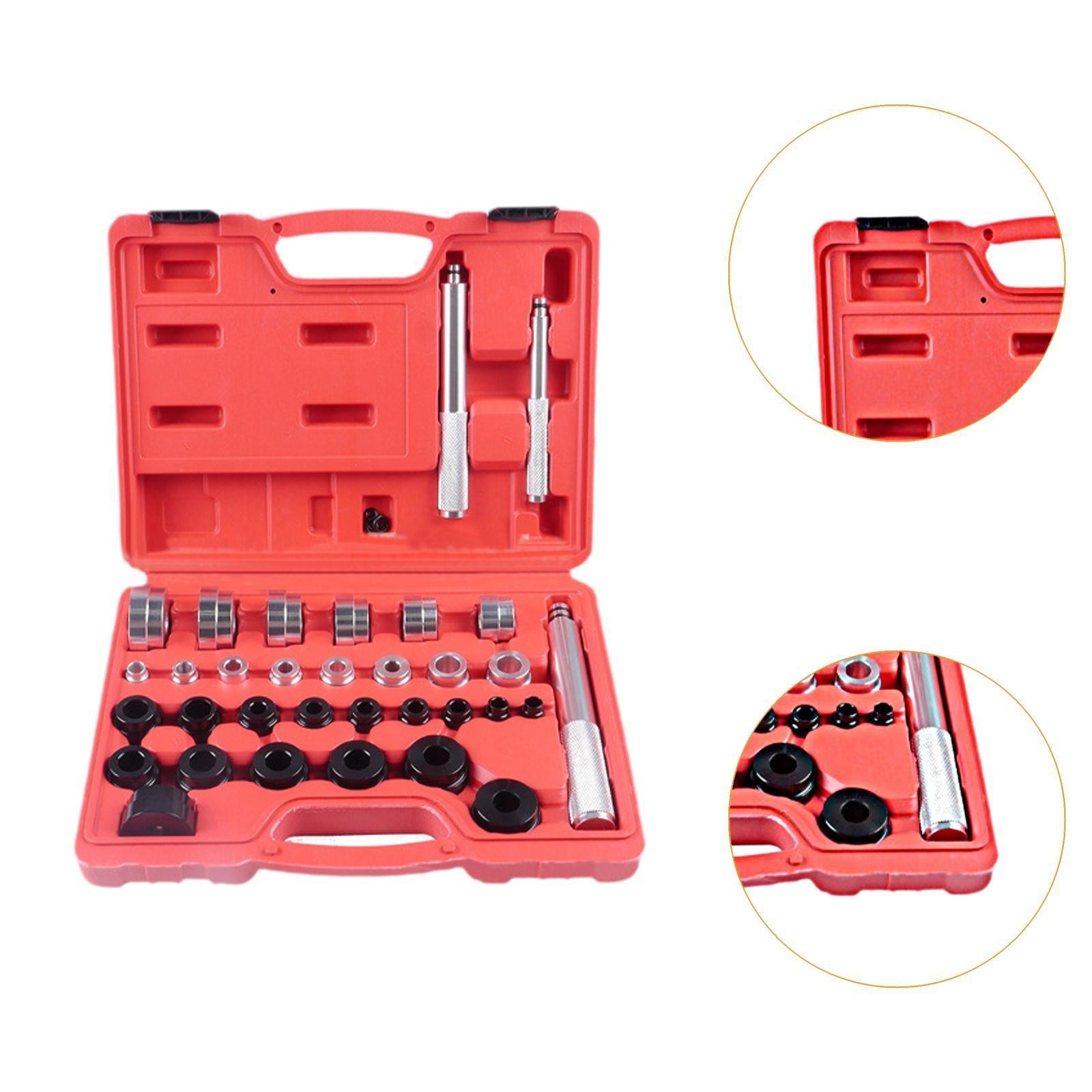 33 Pieces Master Bushing Driver Set Portable Professional 3 Sizes Handles Sturdy