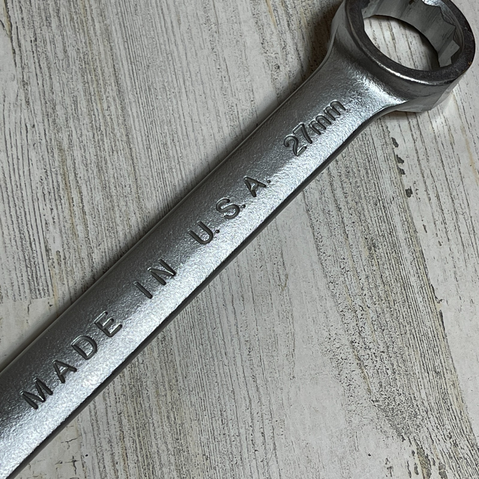 VINTAGE EASCO 27MM COMBINATION WRENCH 63627 CLASSIC HAND TOOL FORGED ALLOY