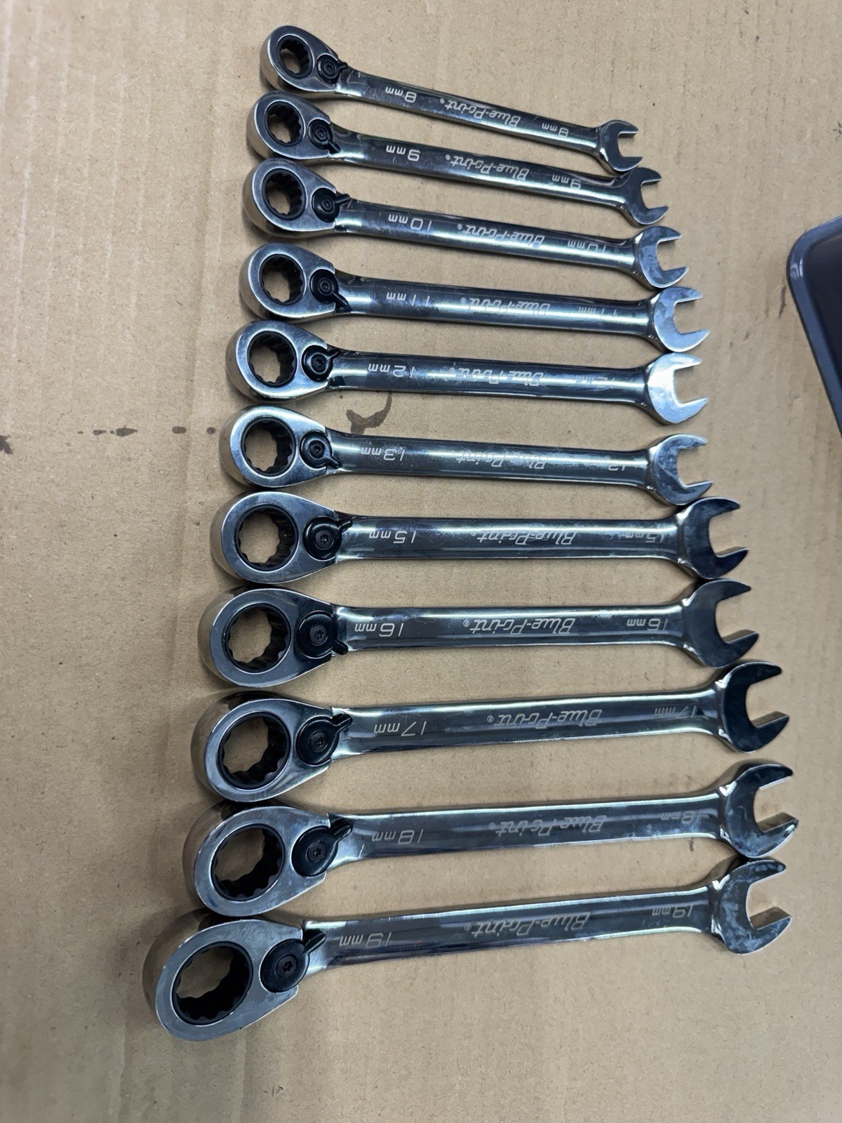 Blue-Point Snap-On BOERM712 Wrench Set 8–19mm 12pc (Missing 14mm)