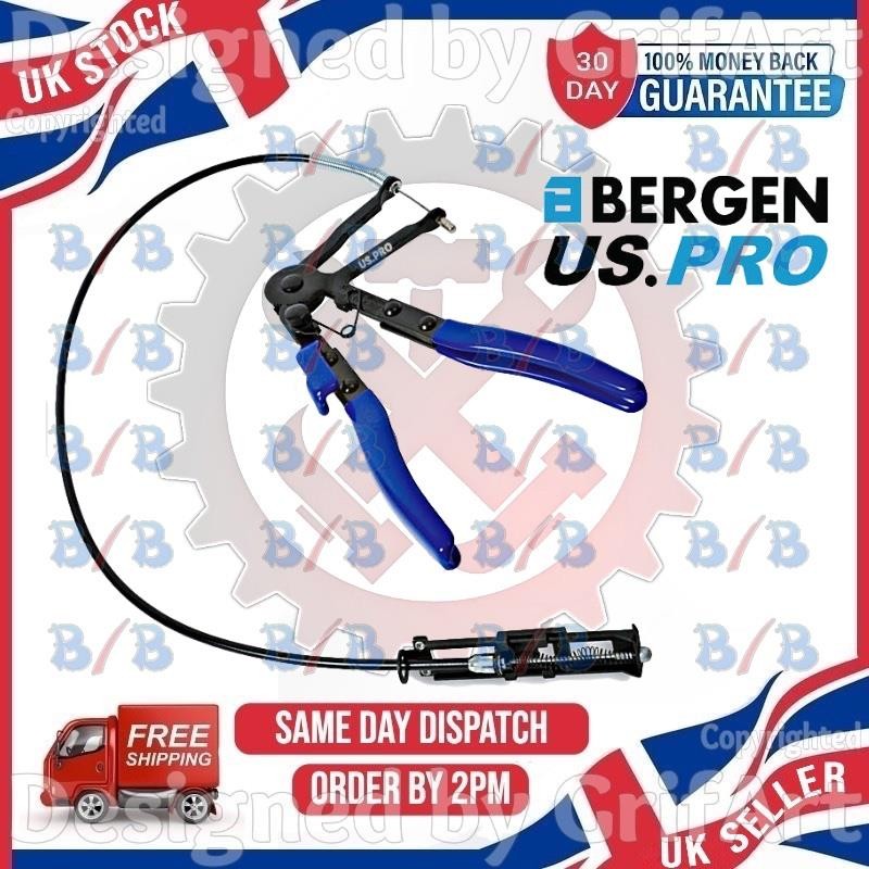 USPRO EXTRA LONG REACH FLEXIBLE LOCKING HOSE CLAMP PLIERS REMOVAL TOOL RATCHET