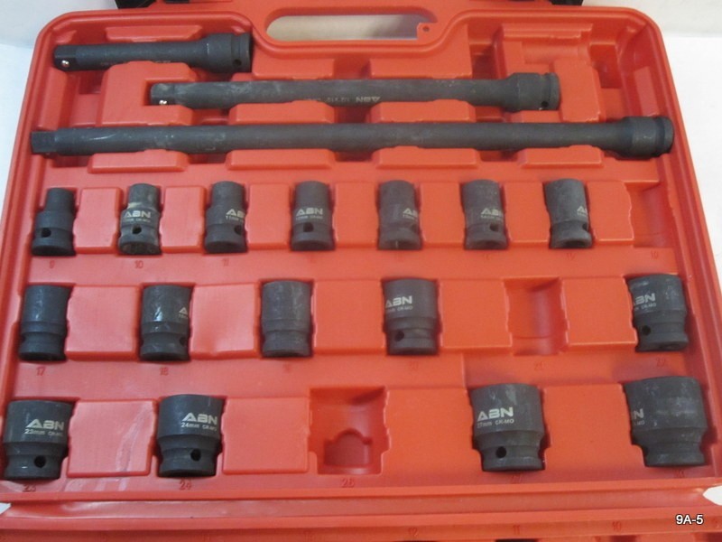 ABN 7271 Metric Impact Socket Set 23-Piece 1/2″ Drive