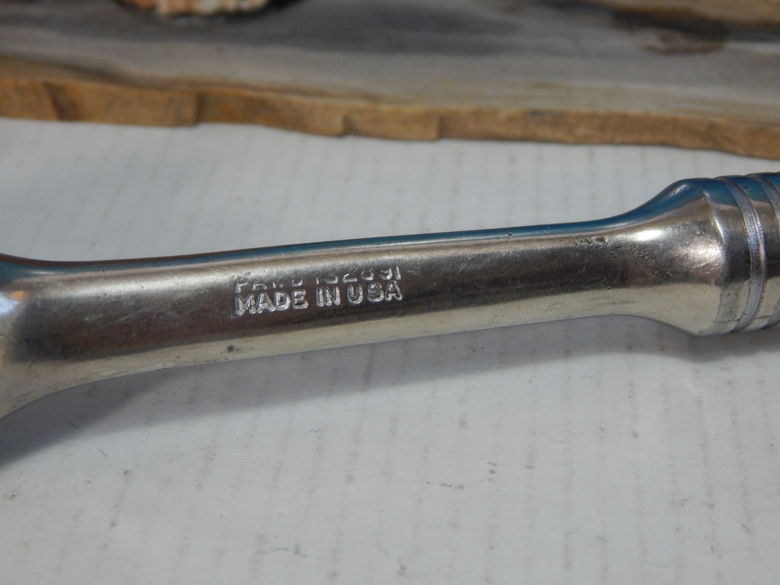 Snap on Tools 7.5″ Ratchet 3/8″ Drive, Year 1948 ,flat shank