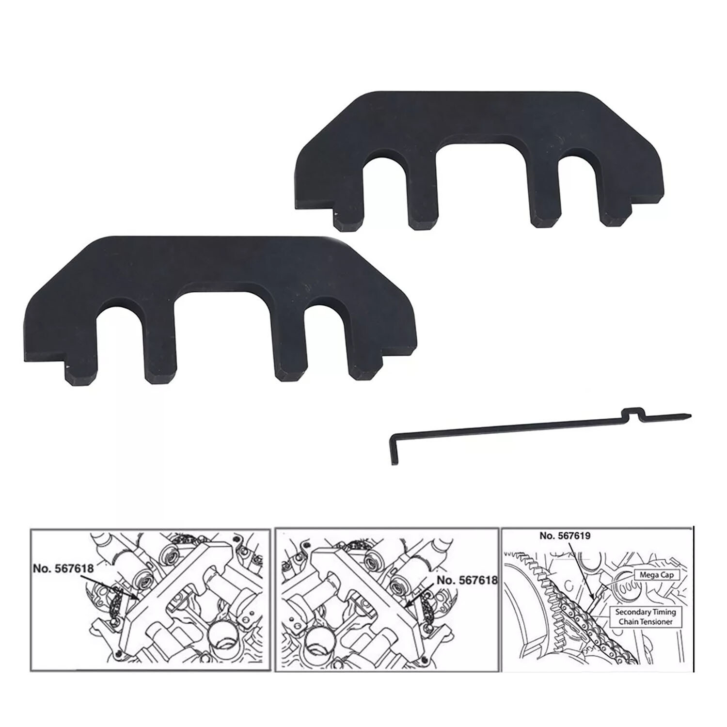 Camshaft Holding Tool Timing For 2007-2010 Ford Mercury Lincoln Mazda V6 3.5L