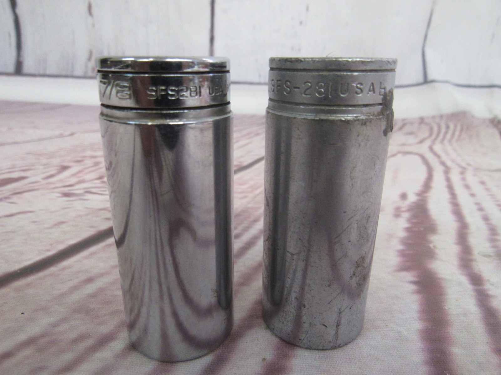 Snap-On Lot of 3/8″ Drive-SFS, SFSM, SF Deep SAE 6 Point Chrome Sockets