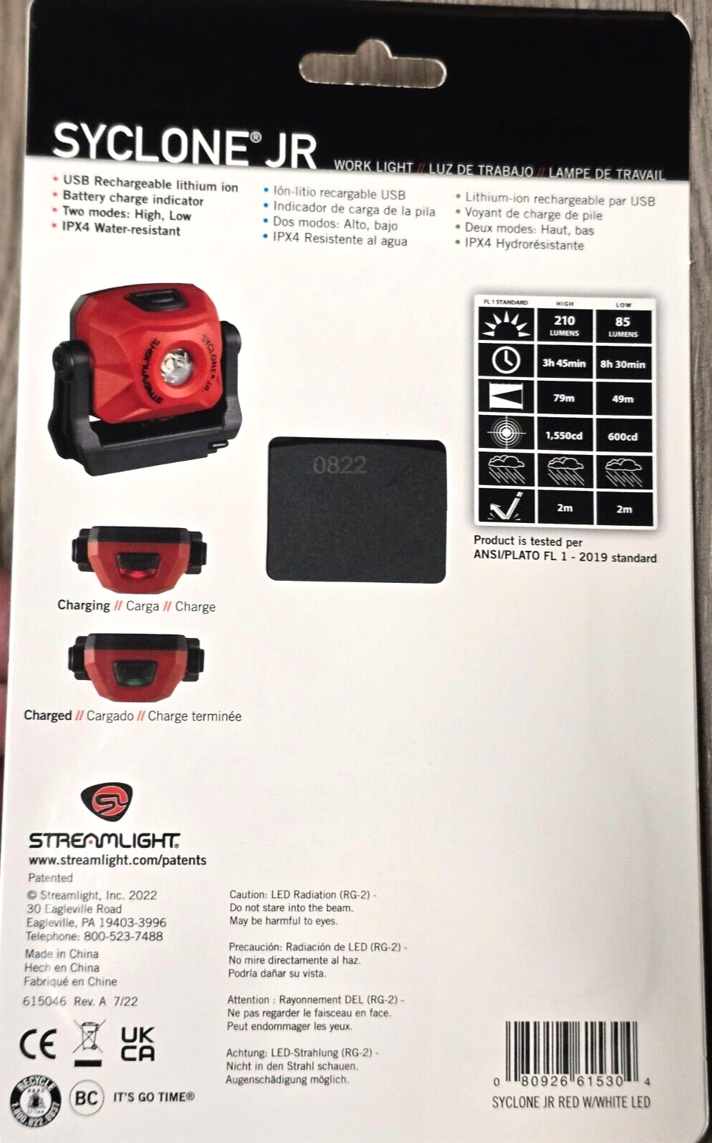 Streamlight Mini Syclone Jr USB Rechargeable Magnetic Worklight #61530