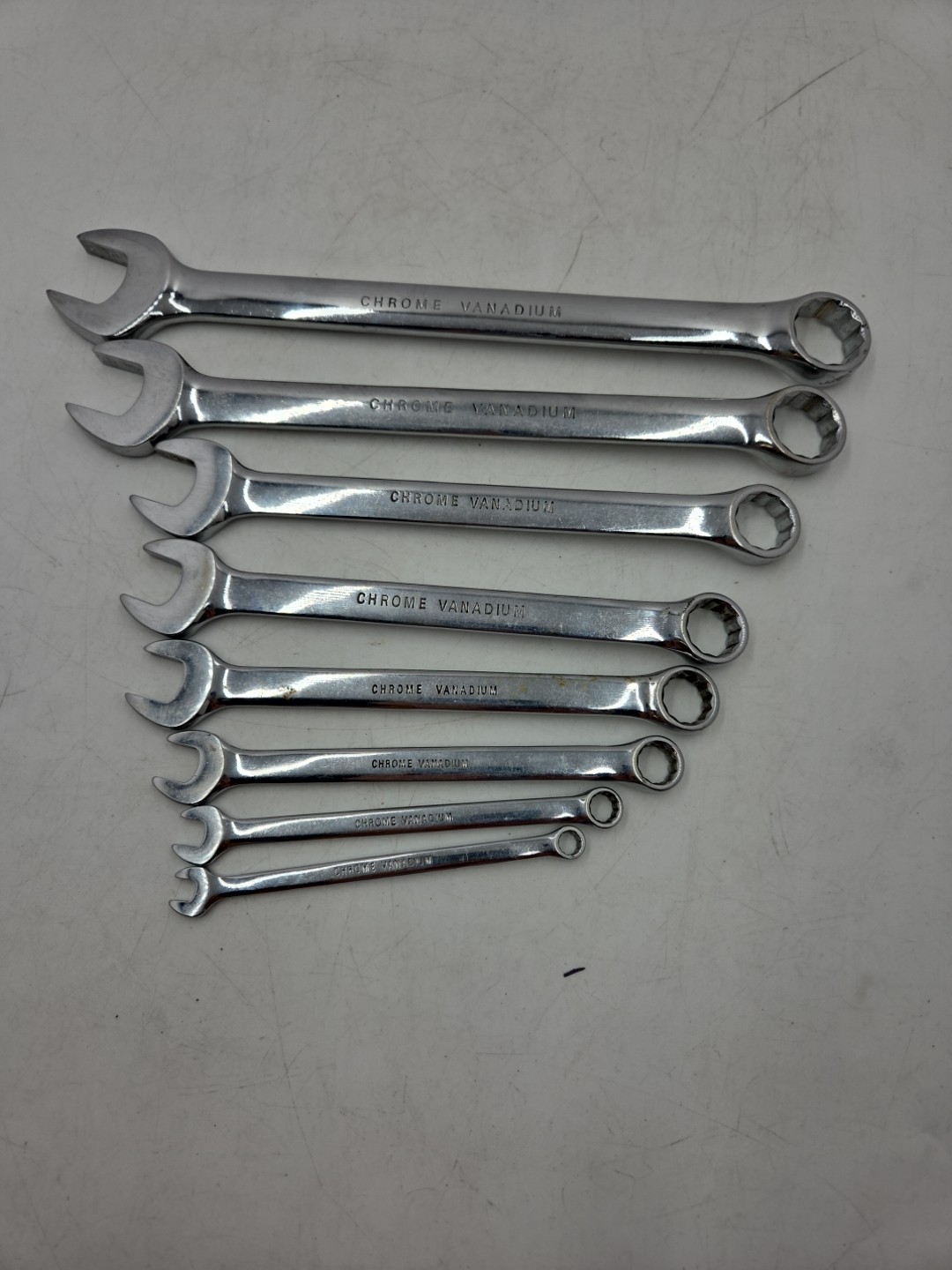 8 Pc. Thorsen Combo Wrench Set SAE 1/4, 5/16, 7/16, 9/16, 5/8, 11/16, 13/16, 7/8