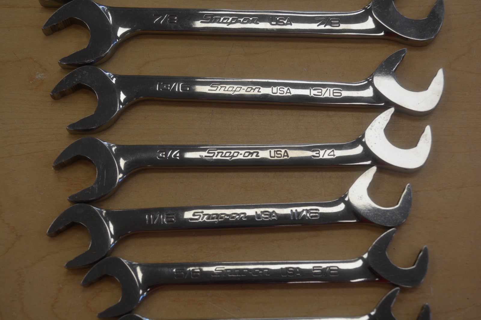 Snap On SVS807A 3/8»-15/16» 10pc Flank Drive Plus Wrench Set *Pre-owned*