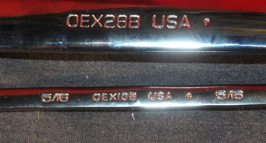 SNAP ON SOEX710 10 pc 12 point sae flank drive plus combo wrench set AO4078772