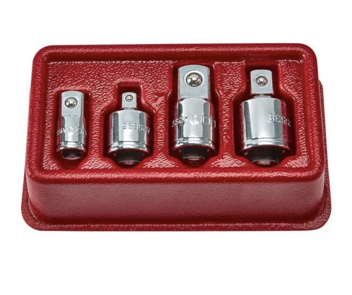 Icon Professional Socket Adapter Set 4-Piece Chrome Moly Steel A123US-4