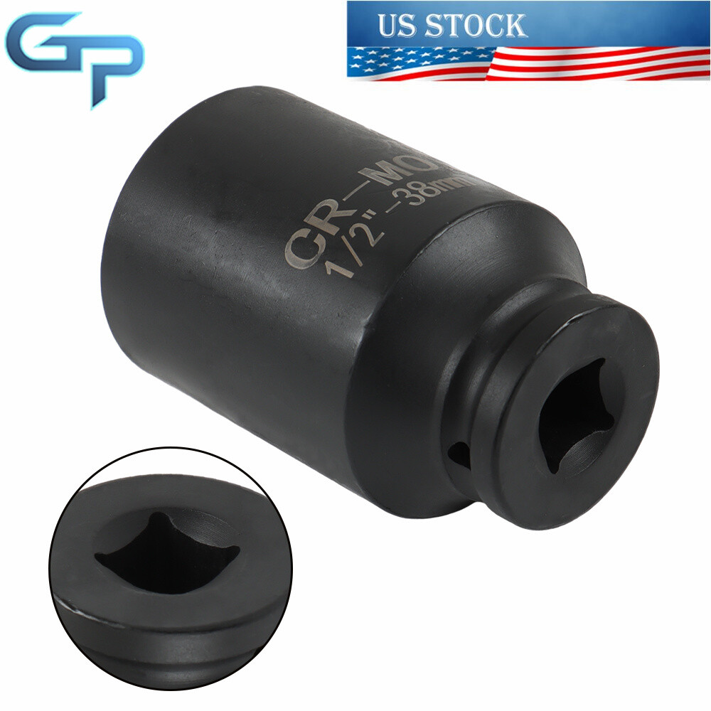 9pcs 29-38mm Deep Impact Socket Tool Kit 1/2″ Drive Metric Axle Hub Nut Socket