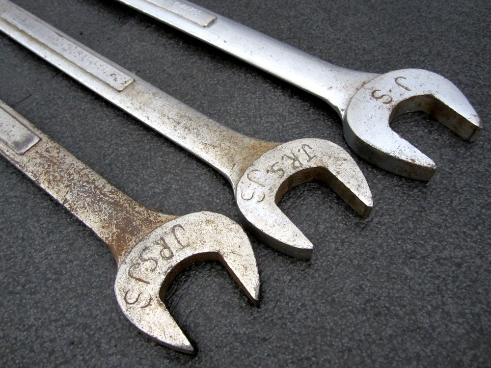 Vintage Craftsman 3pc Large Combination Wrenches 44706 77407 44708 USA