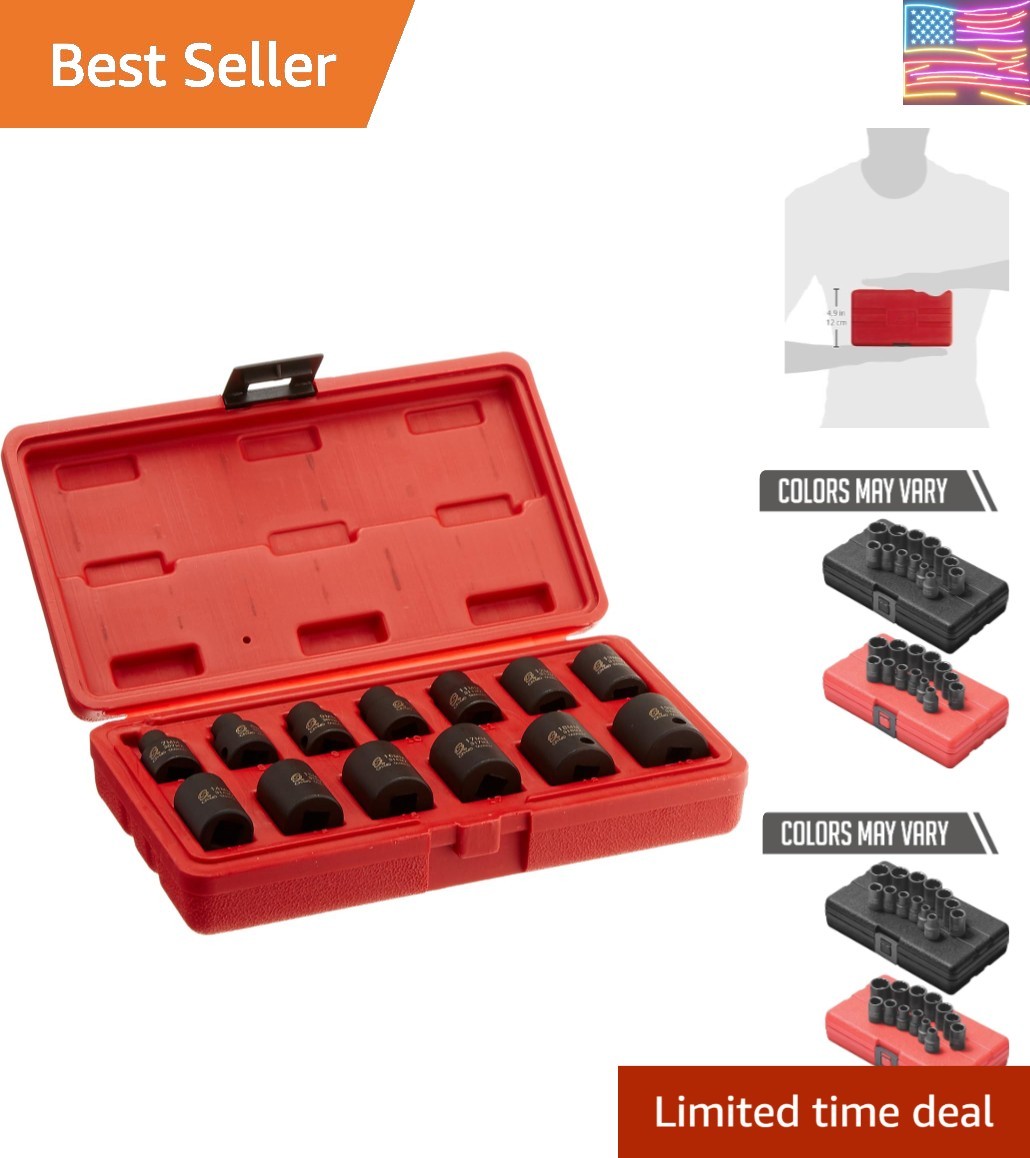 3675 3/8 Drive Metric 12 Point Socket Set .