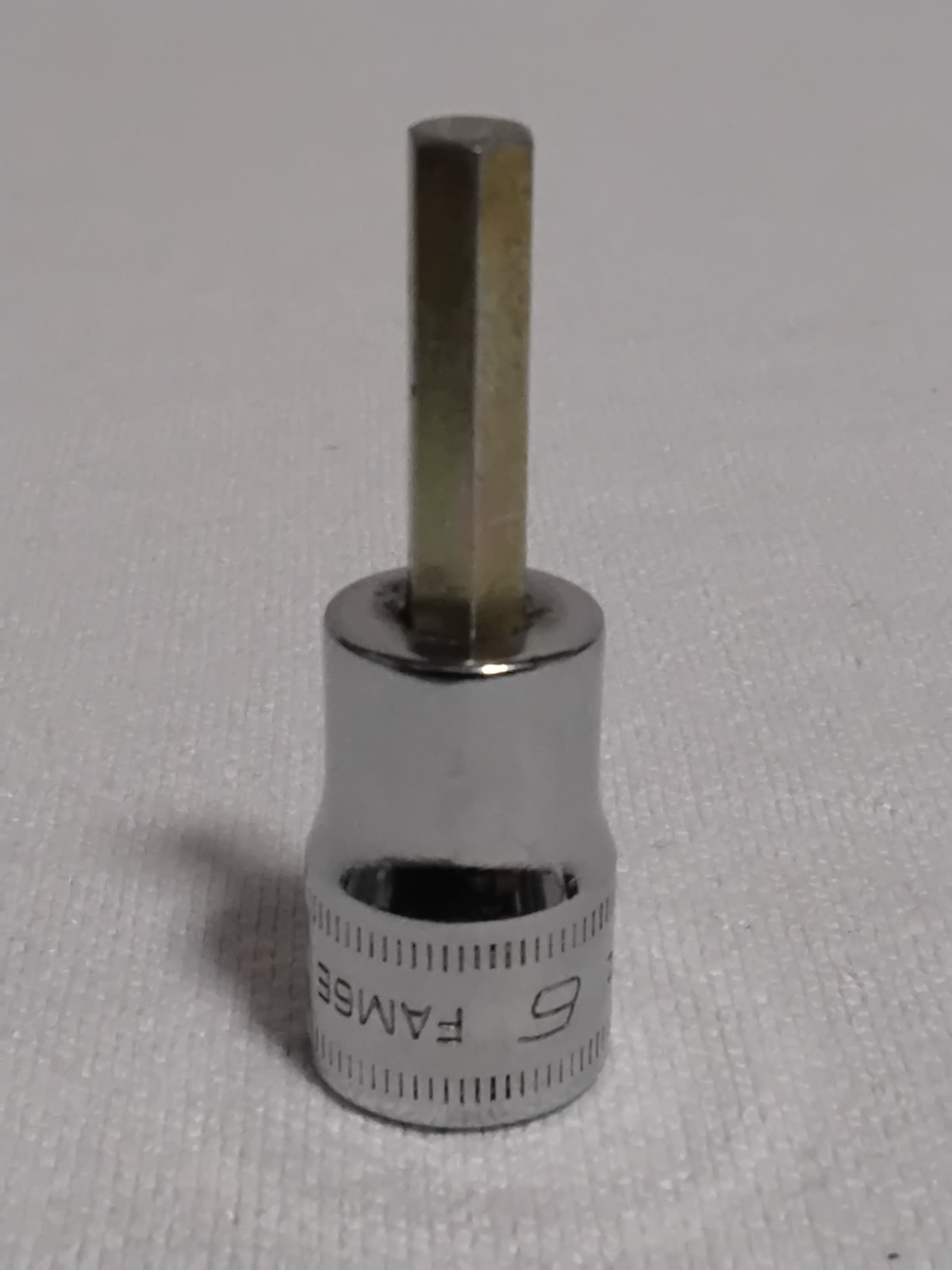 Snap-On Tools USA NEW Metric 3/8″ drive 6mm Hex Bit Chrome Socket Driver FAM6E