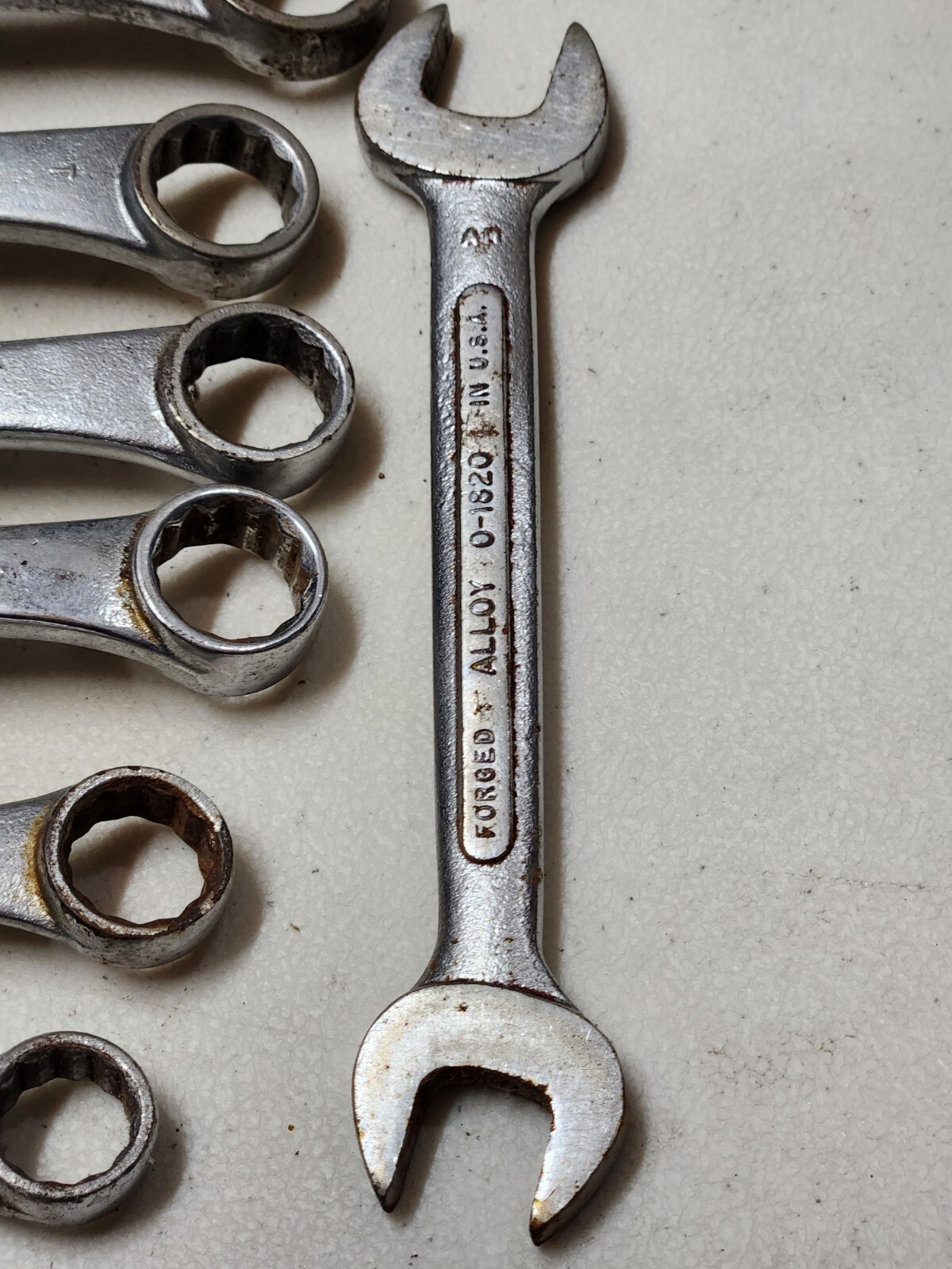 SK S-K Lectrolite 1 1/16″ 11/16″ 5/8″ 9/16″ 1/2″ 7/8″ 13/16″ 10 Wrenches Lot USA