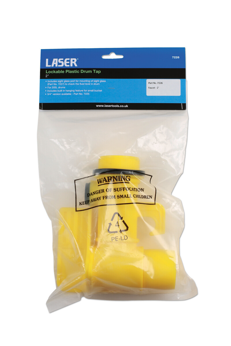Laser 7226 Lockable Plastic Drum Tap 2″