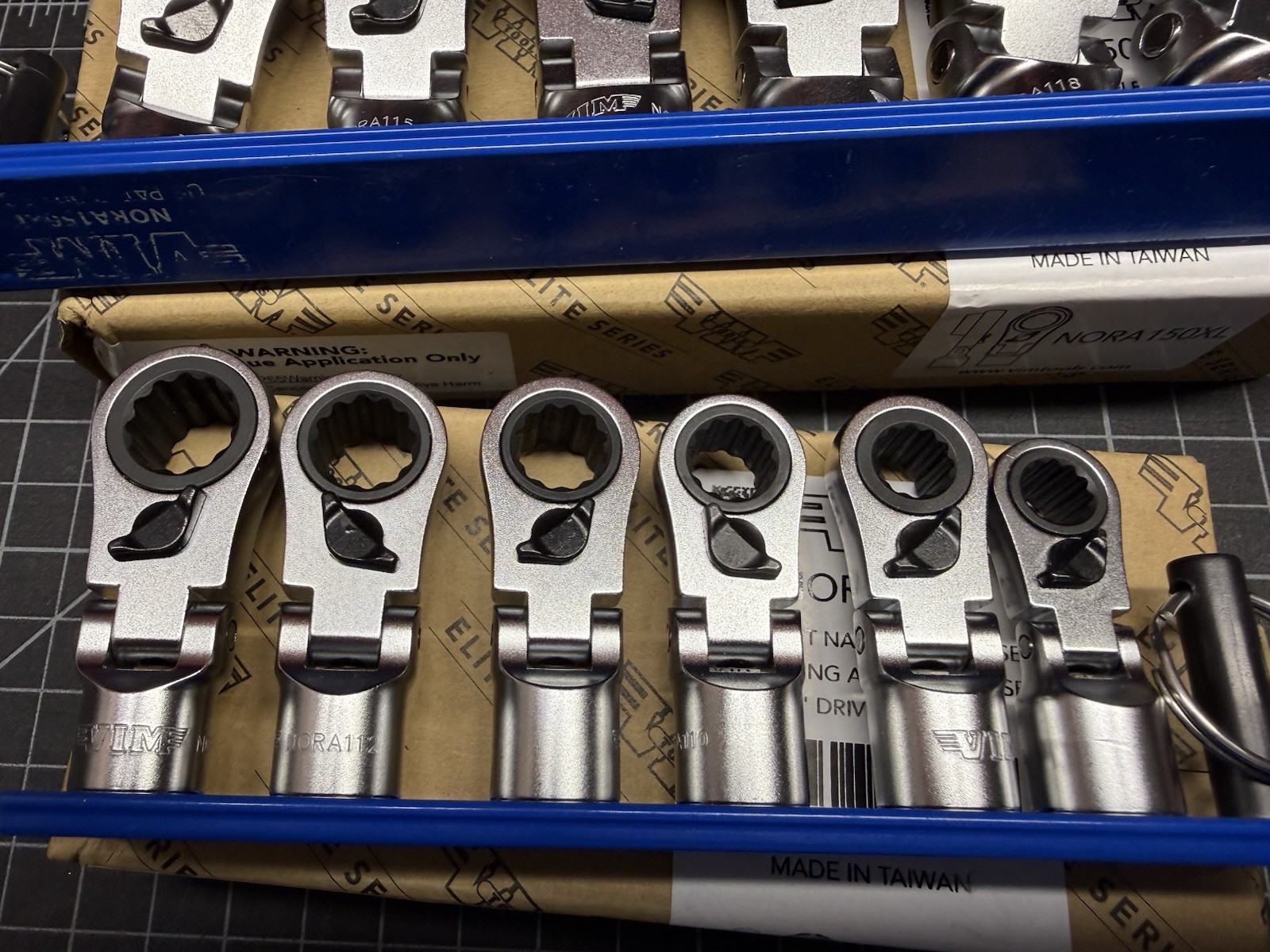 VIM Tools 12 Piece Flex Head 12 point- 8mm-19mm (Nora150 + Nora150XL) On Magrail