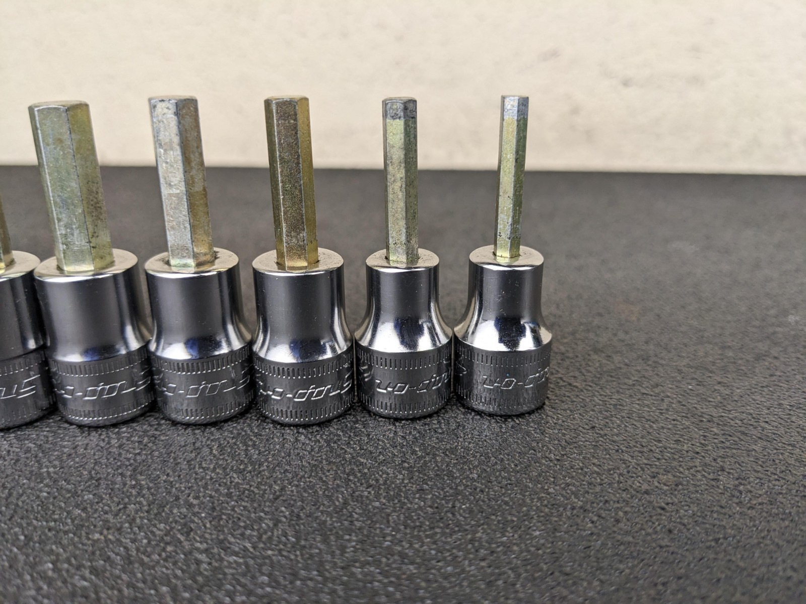 #bp501 Snap On Tools 7 Piece 3/8″ Drive Hex Bit Socket Set 4MM-10MM 207EFAMY