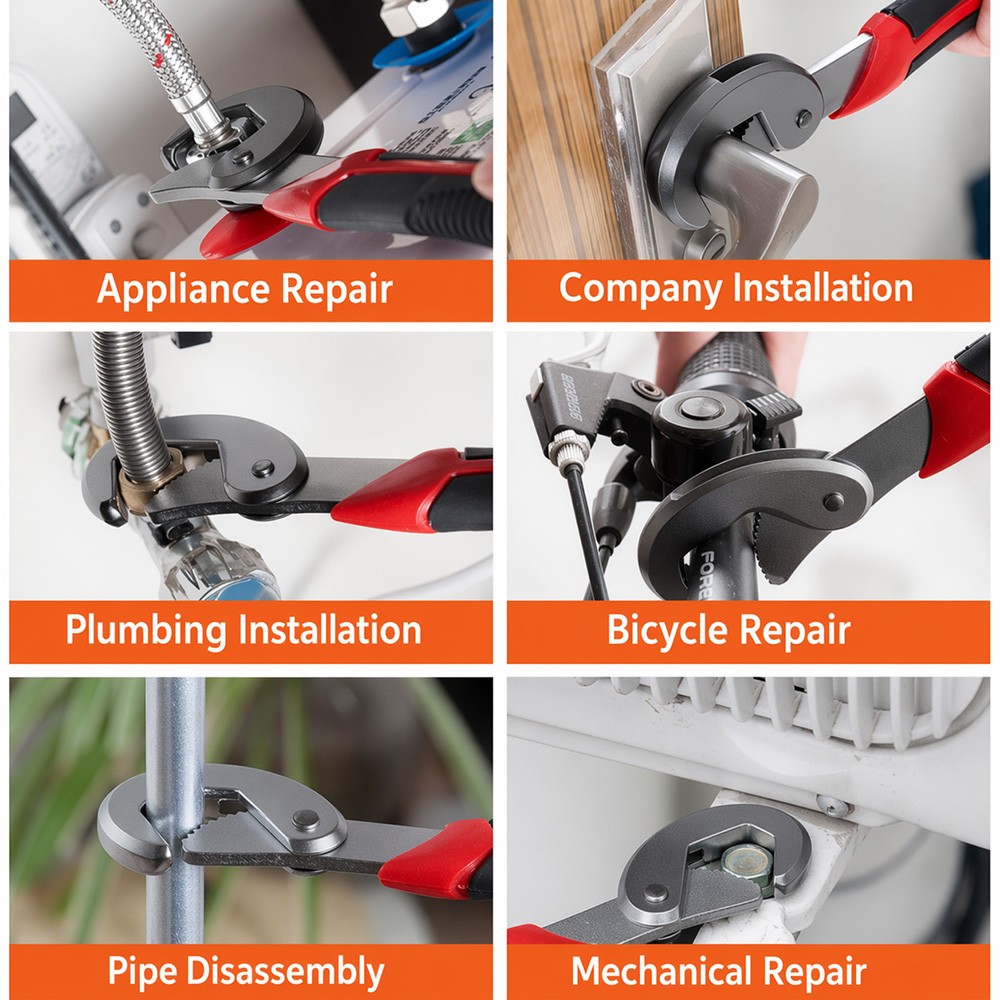 1pc Wrench Tool Kit Multi-Use Small Universal Quick Adjustable Open-End Wrench