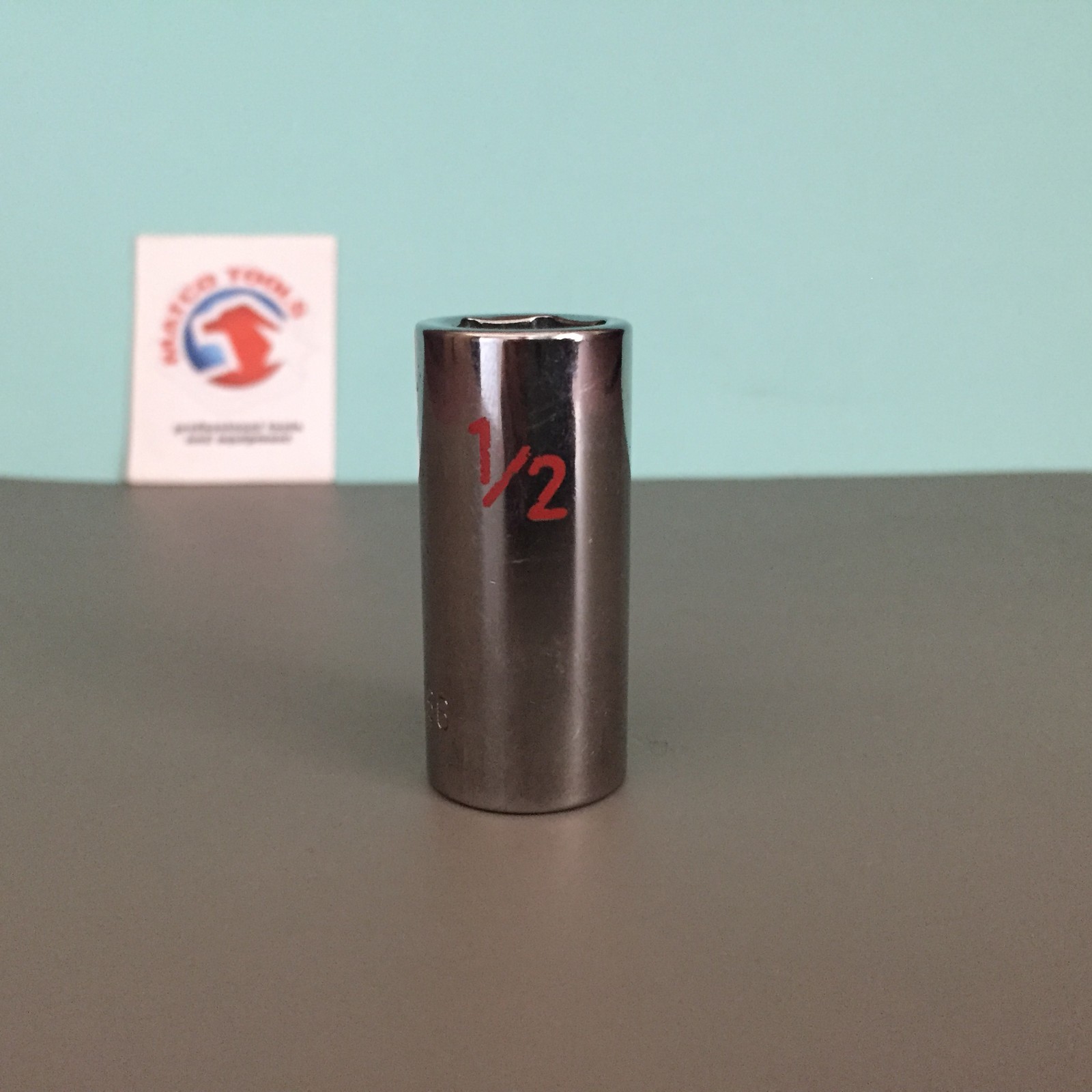 3/8″ DRIVE 1/2″ SAE 6 POINT MID-LENGTH CHROME SOCKET USA