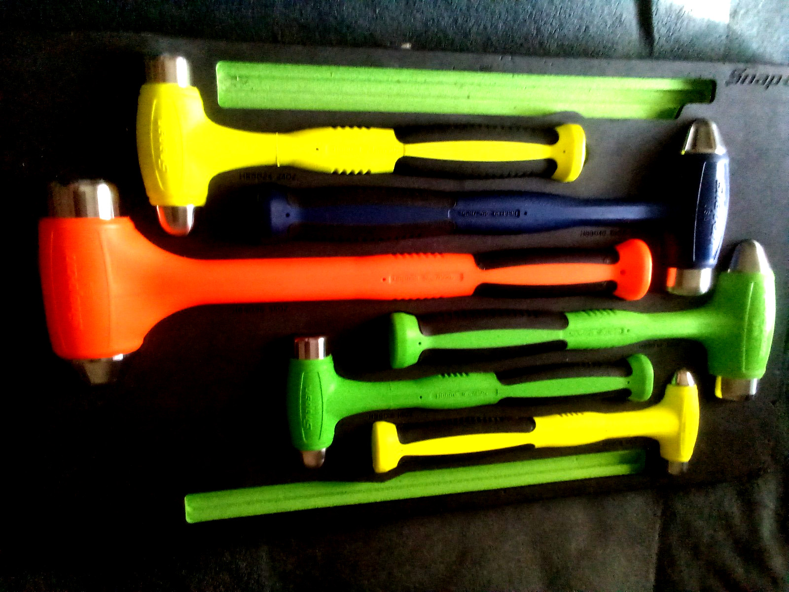 Snap on Multi color ball peen hammer set