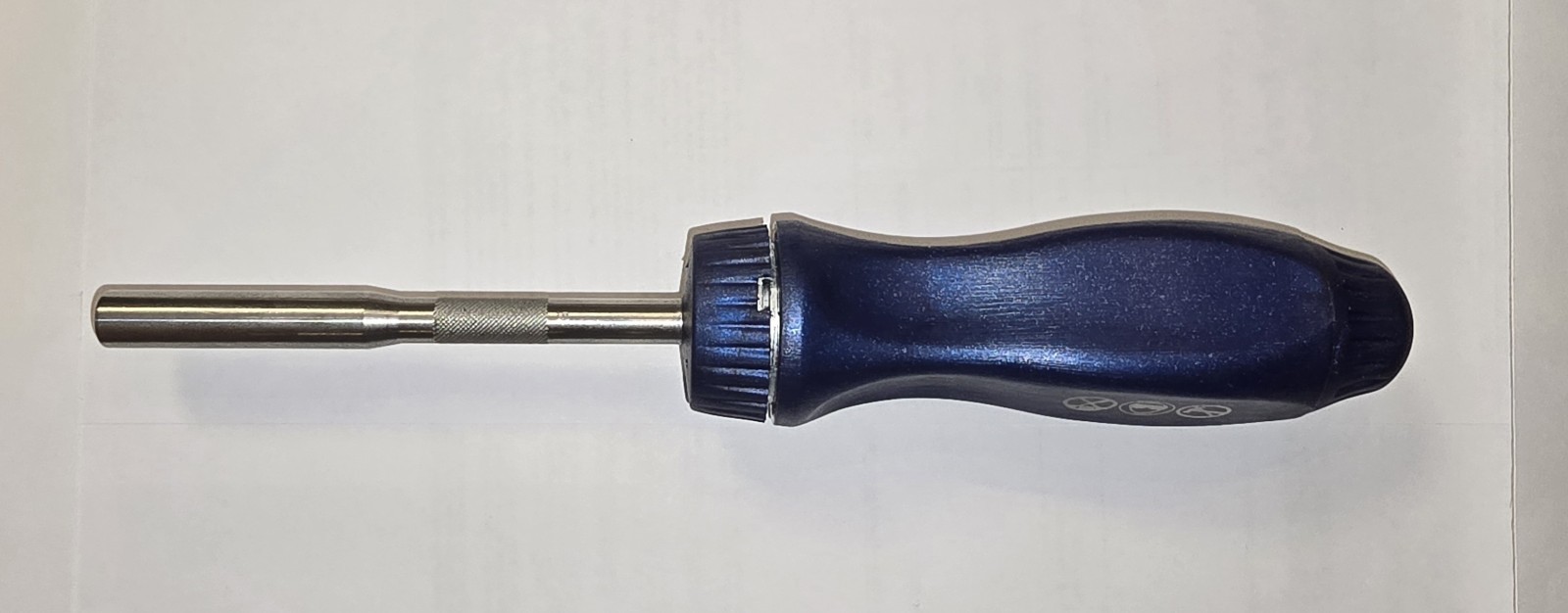Snap-on Tools USA NEW POWER BLUE Ratcheting Screwdriver SSDMR4B BULK NO BITS/BOX