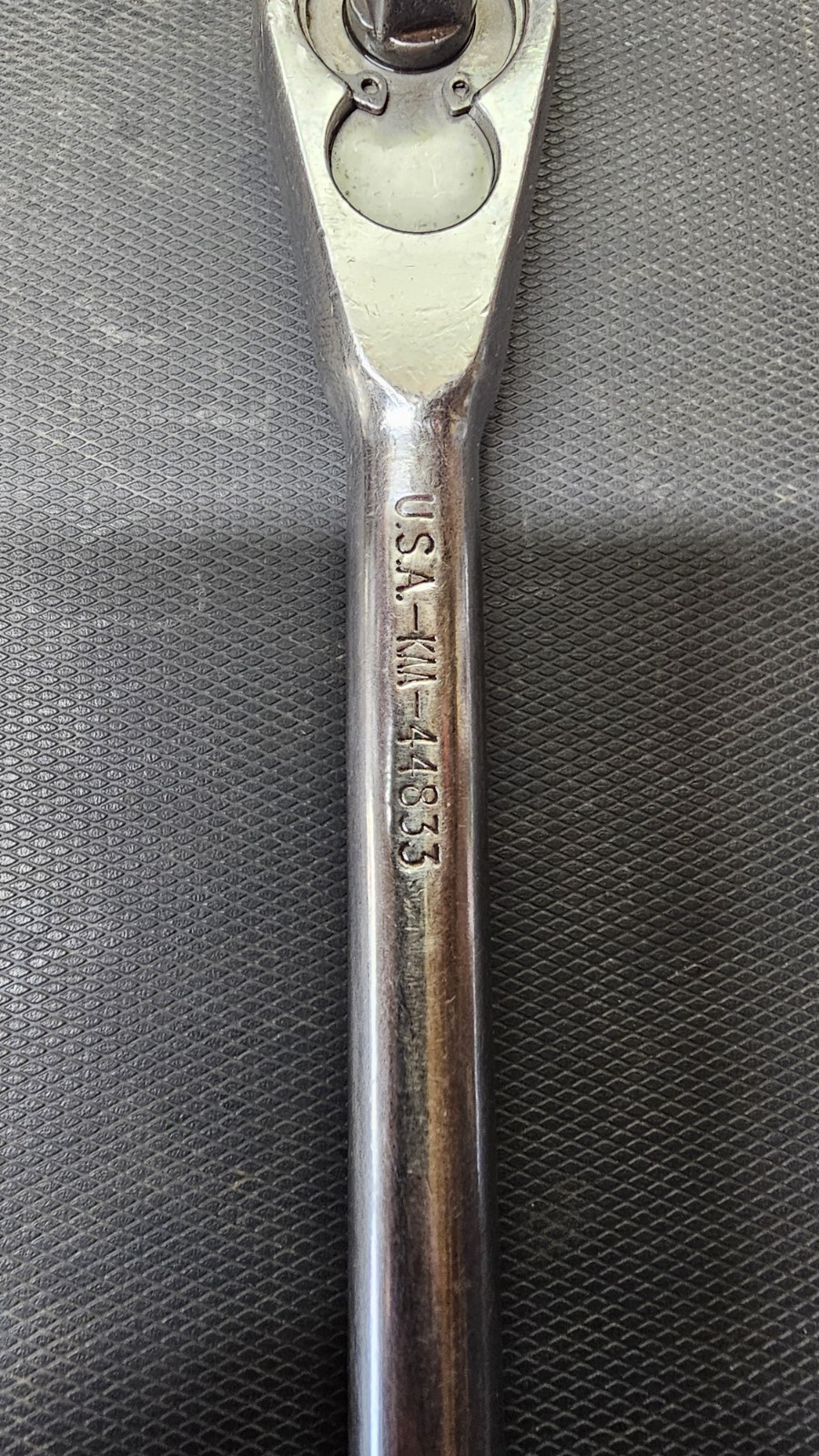 Vintage Craftsman Polished KAA 44833 3/8″ Long Handle Ratchet Made in USA