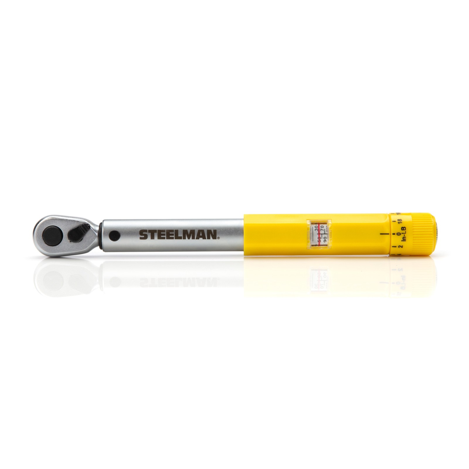 Steelman 1/4 in. Drive Micro Adjustable Torque Wrench, 30-150 Inch Pounds 96249