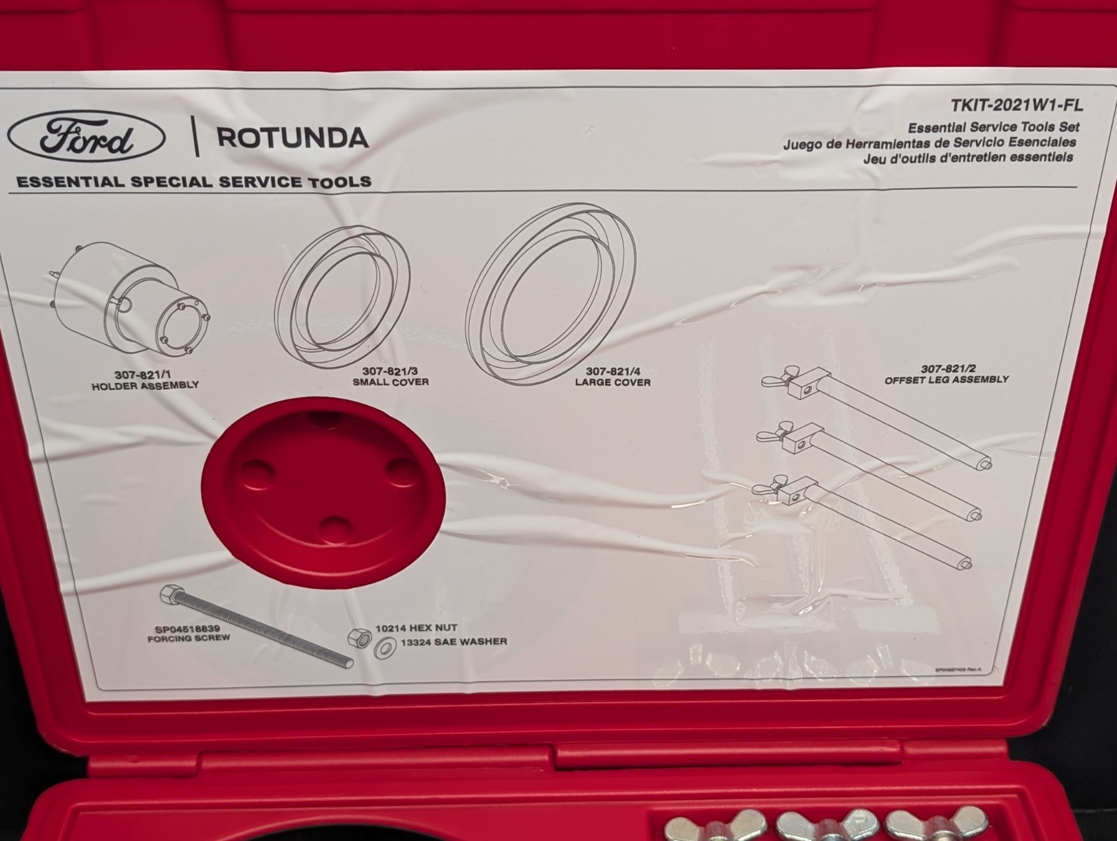 Ford Rotunda OTC 307-821 Remover Installer Fixture Set HF35 HF45 TKIT-2021W1-FL
