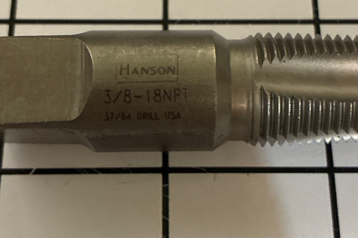 Irwin Hanson 1904 3/8″-18 NPT Taper Pipe Hand Tap Carbon Steel