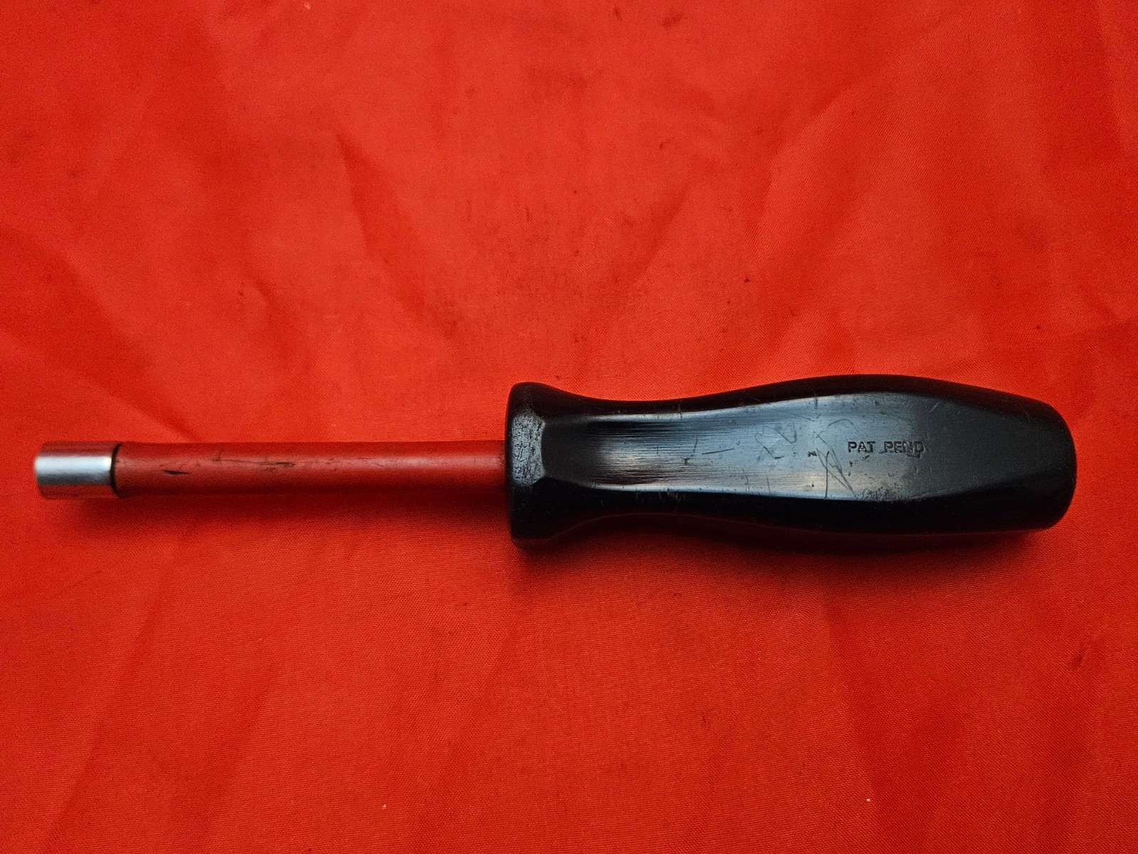 Snap-on New Logo NDD108 1/4″ 6 Point Hollow Shaft Nut Driver Hard Handle USA S5