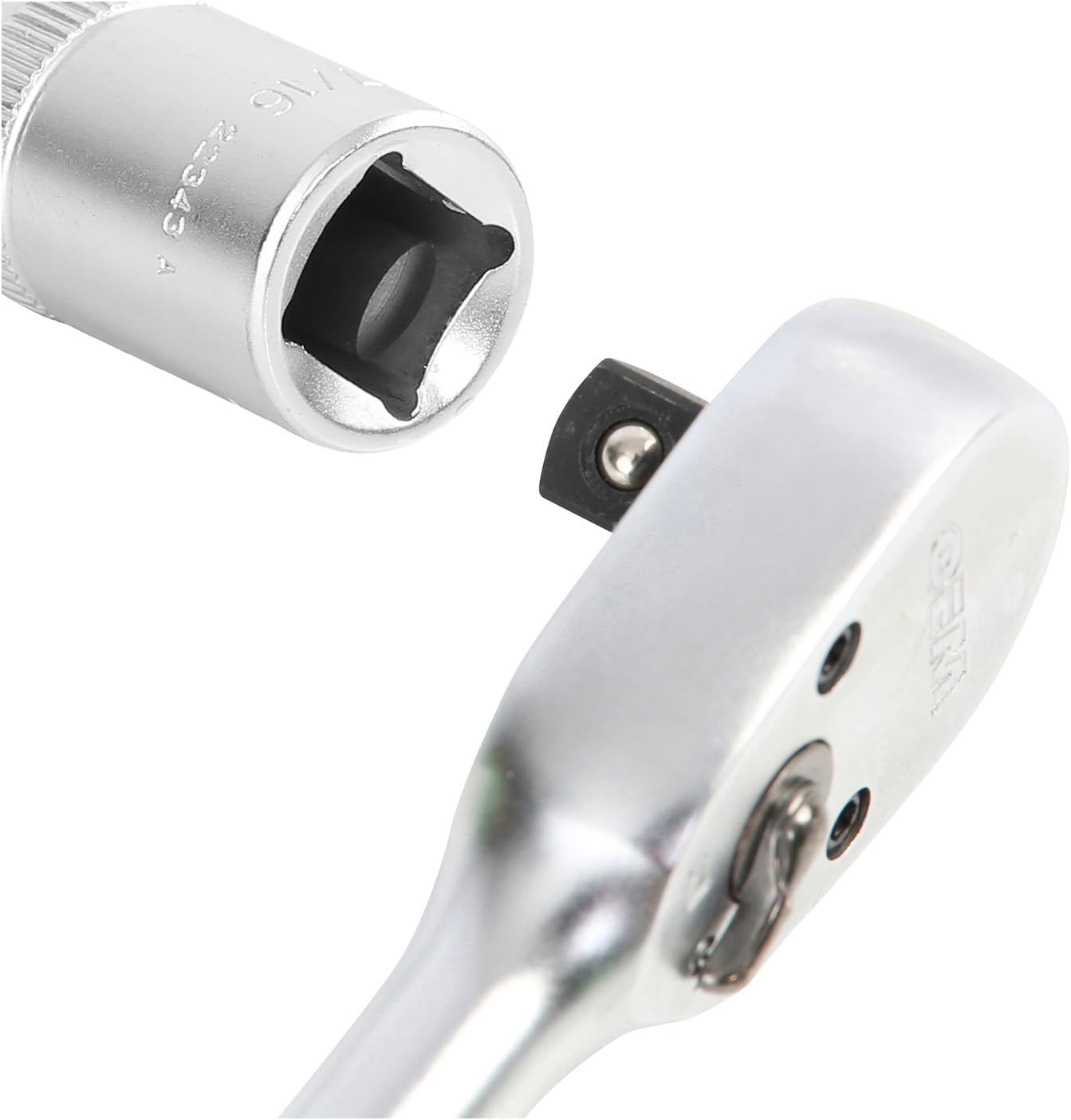 7/16″ Deep Socket, 3/8″ Drive, Thin Wall Design, Hex Automotive Tool